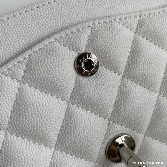 Hyper Peter Calfskin Large 2.55 Leather A01112 CHANEL Flap White Bag 0801